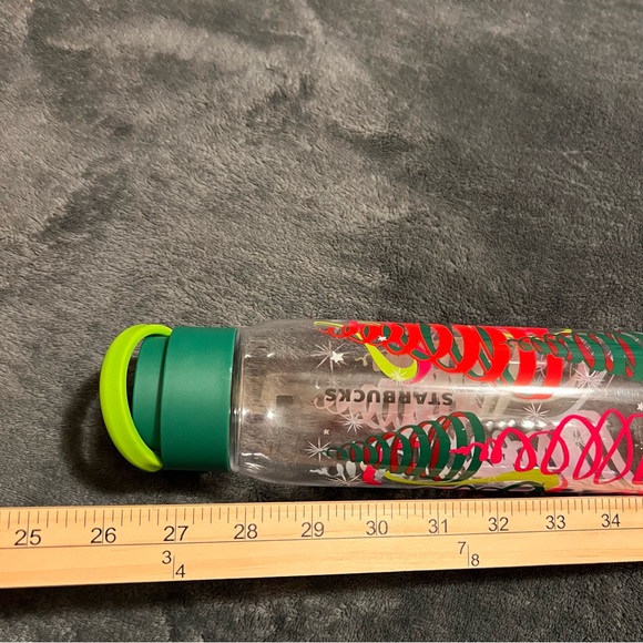 Starbucks Festive Bottle with Green and Red Accents - Picture 11 of 11